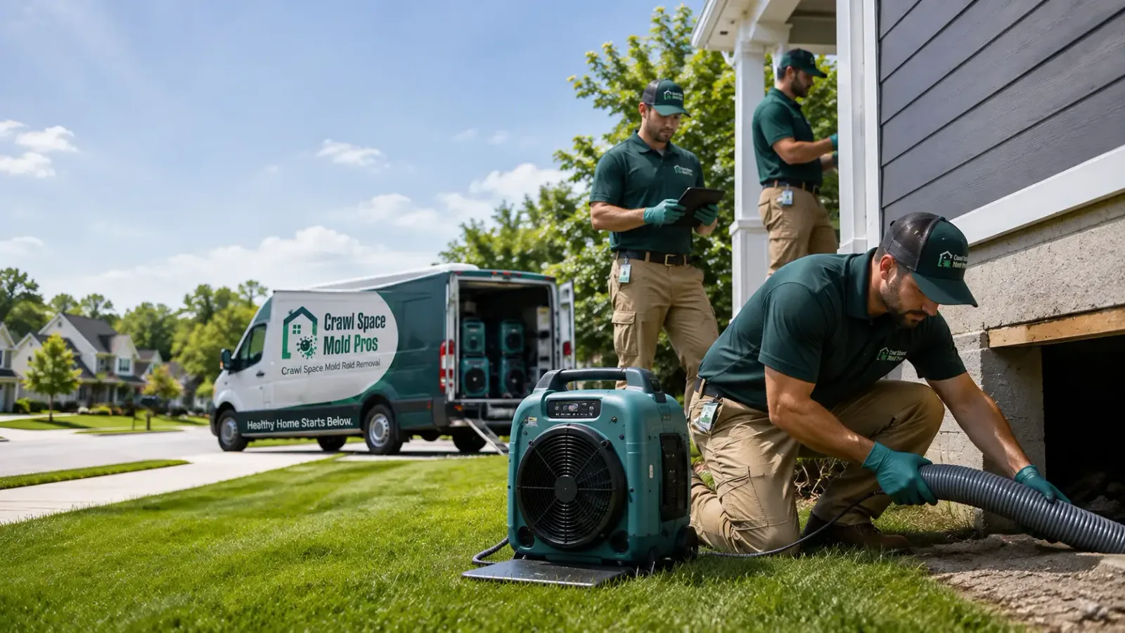 Crawl Space Mold Removal in Warren, MA